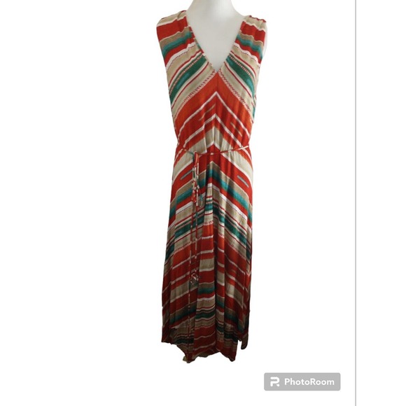 Lauren Ralph Lauren Colorful Dress Fit and Flare Swing Dress Women's XXL Midi - Picture 4 of 11